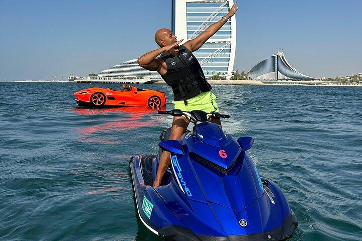Supercharge Jet Ski Ride DUBAI Udsigt + GRATIS BILDER, VIDS & KAFFE