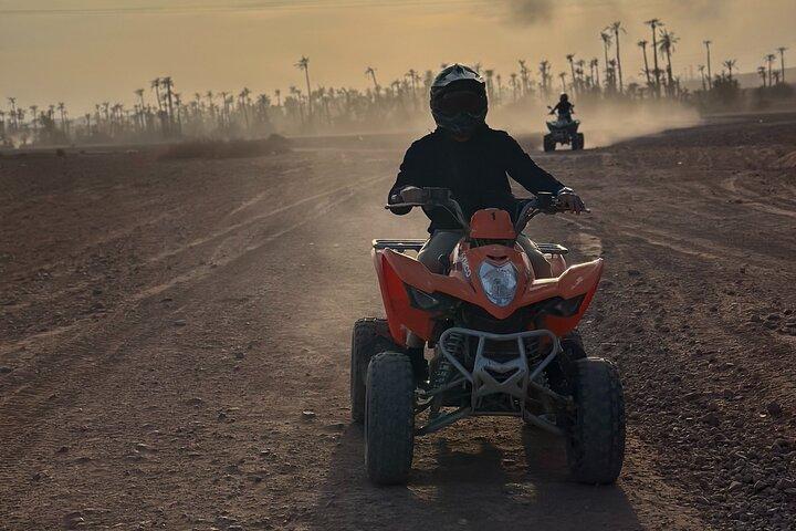 Quad Bike Tour in Marrakech's Palmeraie Desert with Hotel Pick up
