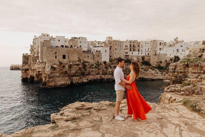 Polignano a Mare sessão de fotos de casal ou família