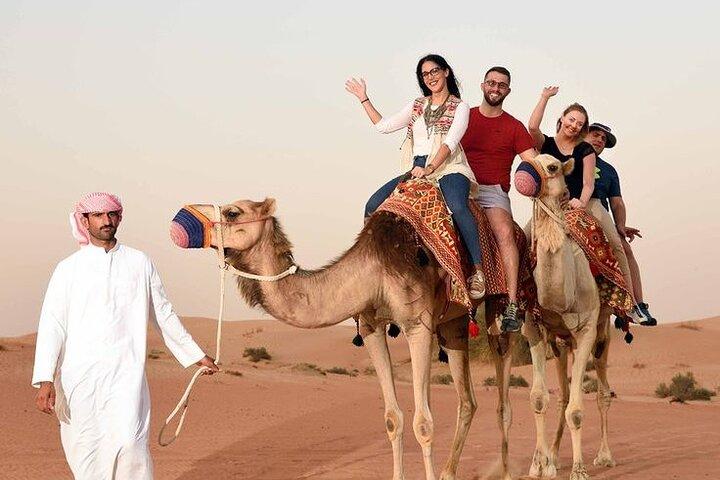 Red Dunes Desert Safari 4x4 Pickup & Drop, Camel Ride BBQ & Shows