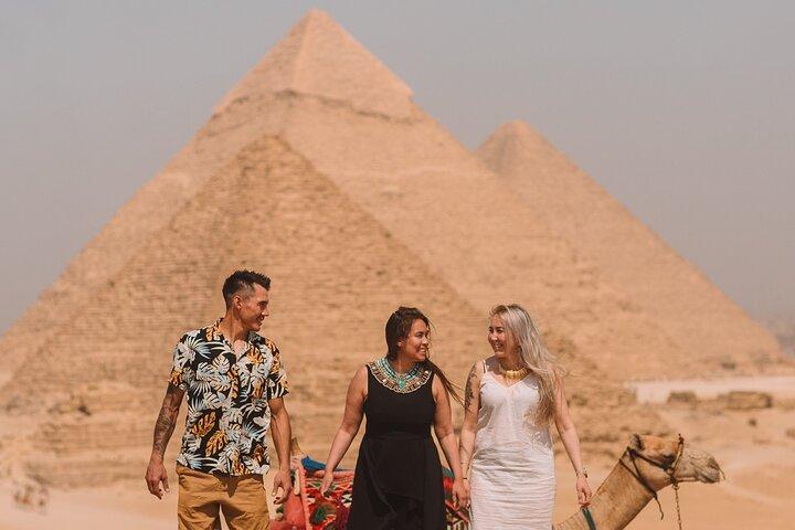 Excursion privée d'une journée aux pyramides de Gizeh, Sphinx, Memphis et Saqqara