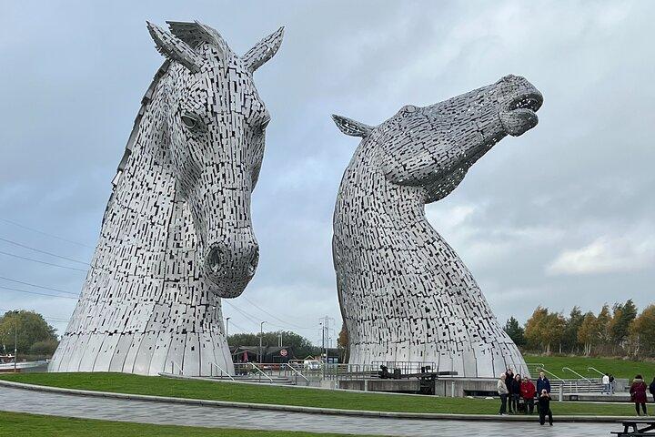 Kelpies, Falkirk Wheel und Glasgow City Day Tour