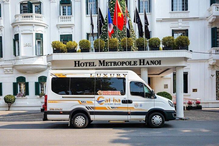 VAN VIP : Hanoi a cat ba o Regreso en furgoneta Luxury