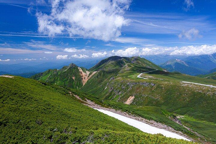 Van Takayama Mt. Norikura Alpine Bloemen en Panoramische Pieken