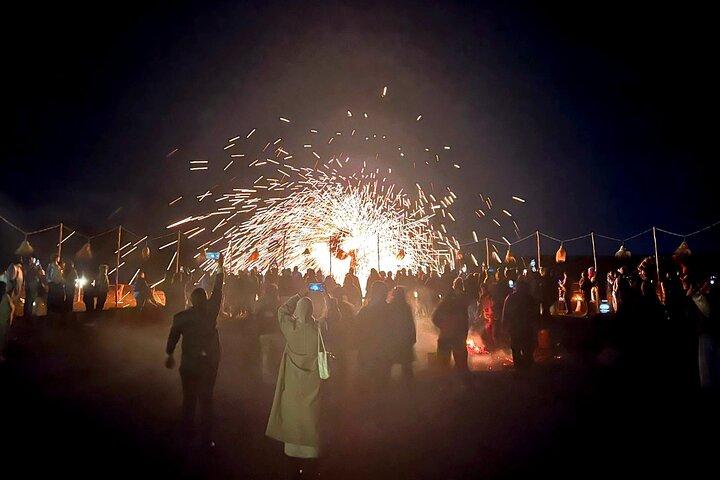 Marrakech: Agafay Desert solnedgång Middag & Eldshow