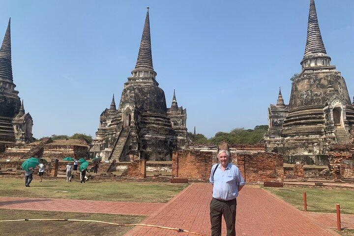 Mercado Flutuante Privado e Excursão Turística Histórica em Ayutthaya