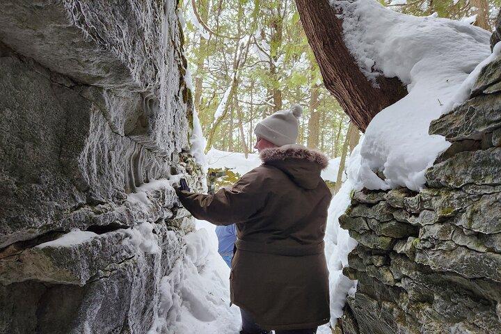 Raquetas de nieve privadas para las cuevas de Nottawasaga Bluffs, Collingwood/Creemore