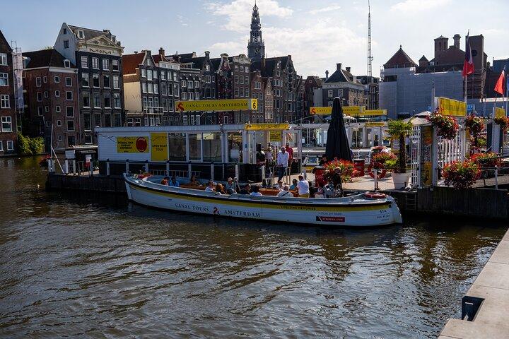 Tour in barca aperto di Amsterdam con guida locale