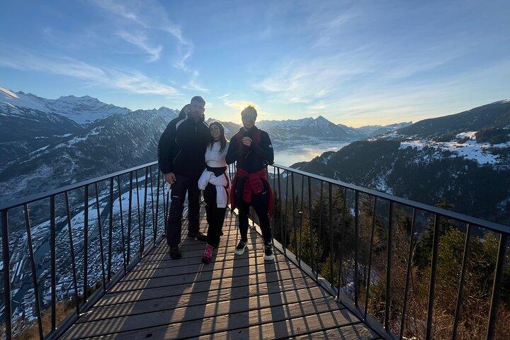 Interlaken : Gipfelhärterer Kulm mit Schweizer Sportler