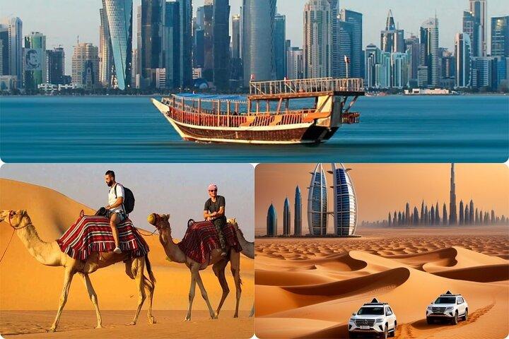 Tour combinato della città di Doha con Safari nel deserto Pick-up / drop off incluso