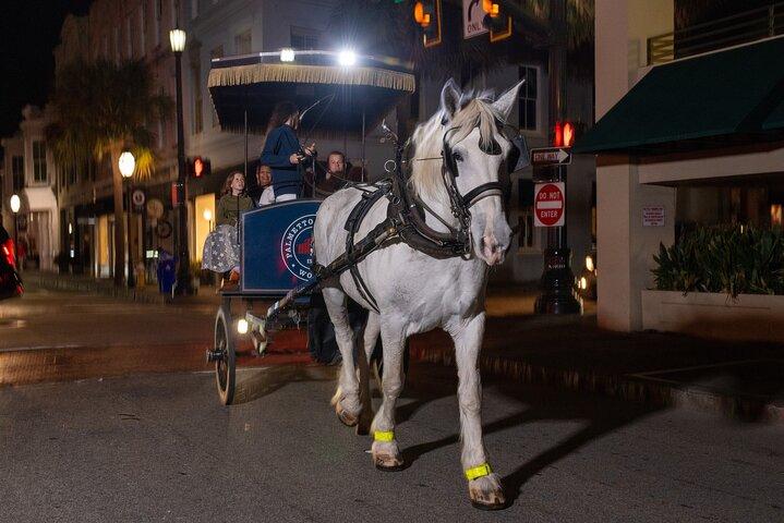 Tour nocturno de caballos y carruajes encantados de Charleston