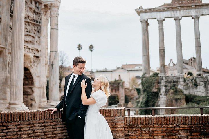 ローマで結婚式の新婚旅行フォトシュート