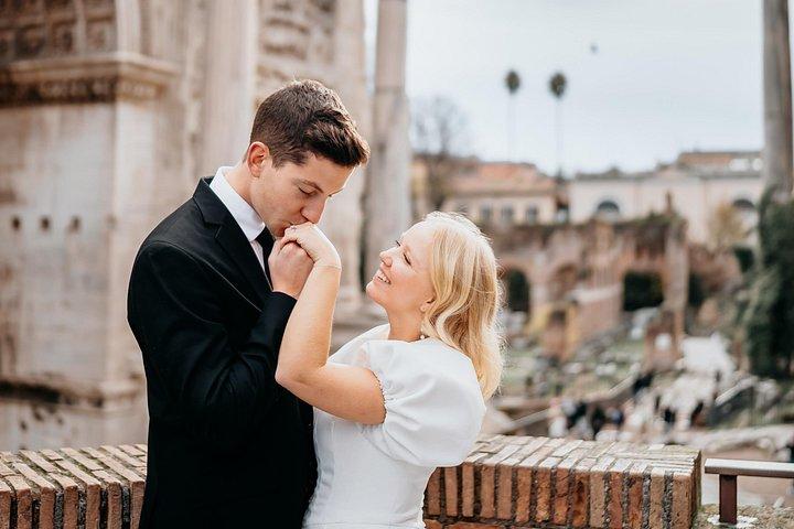 ローマで結婚式の新婚旅行フォトシュート