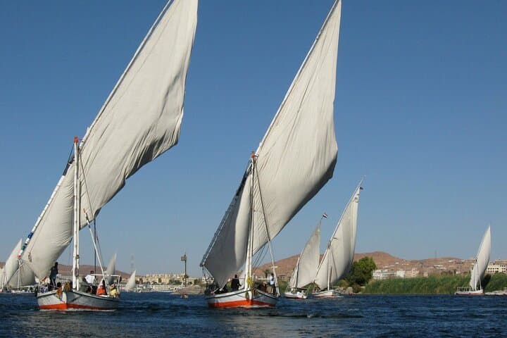 Felucca in Luxor Sunset sailing