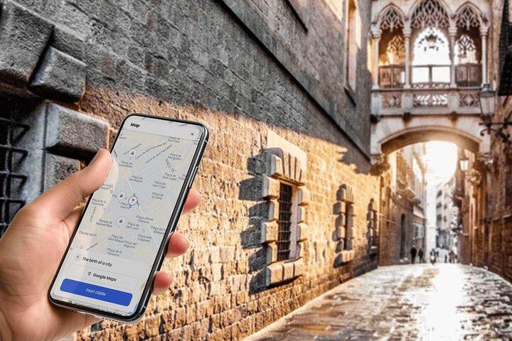 Barcelona selvguided by vandretur med lyd og quizzer