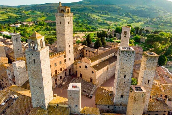 Excursion privée d'une journée de Florence à Sienne et San Gimignano