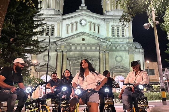 Medellin Night E-Bike Tour with Gourmet Dinner Included