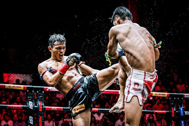 Bilhetes para o jogo de boxe Muay Thai no Rajadamnern Stadium Bangkok