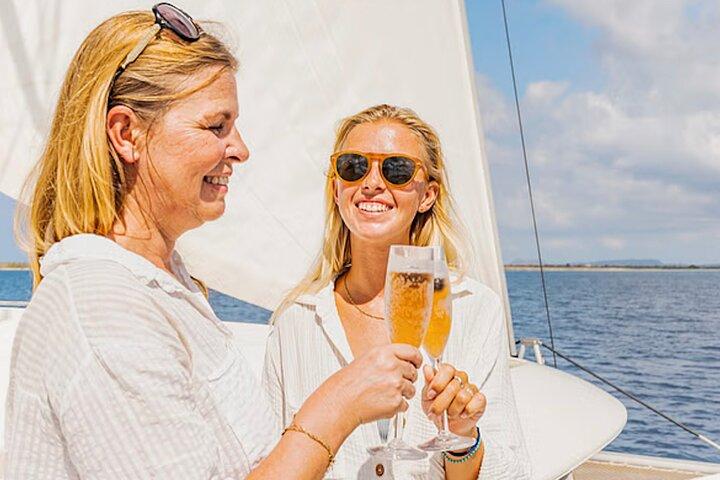 Delad segel- och snorkelkatamarantur i Karibiska Nederländerna