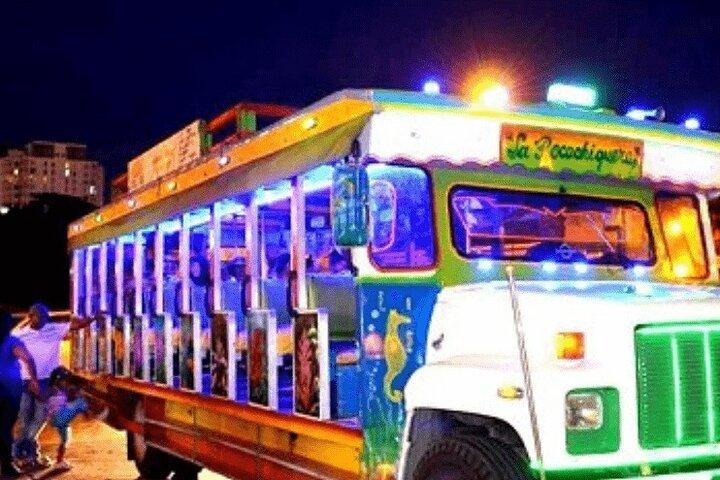Tour in Chiva Rumbera with Party and Fun Music in Cartagena