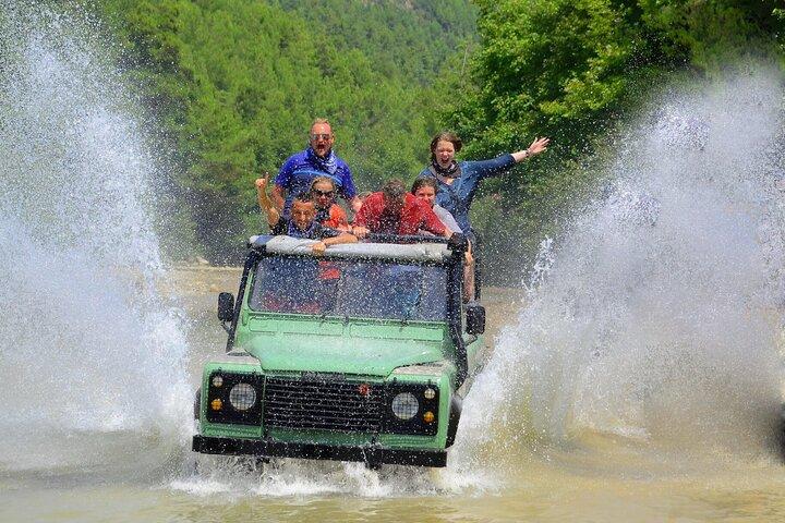 Side/Alanya : 4 - in - 1 Buggy Safari, Rafting, Zipline & Jeep Safari
