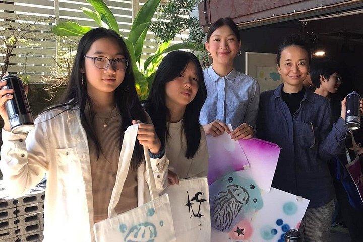 地元のアーティストとグラフィティとストリートアートのワークショップ.-合法的に