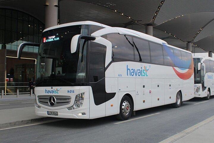 Ônibus de transporte de Aeroporto de Istambul para Taksim ou de volta