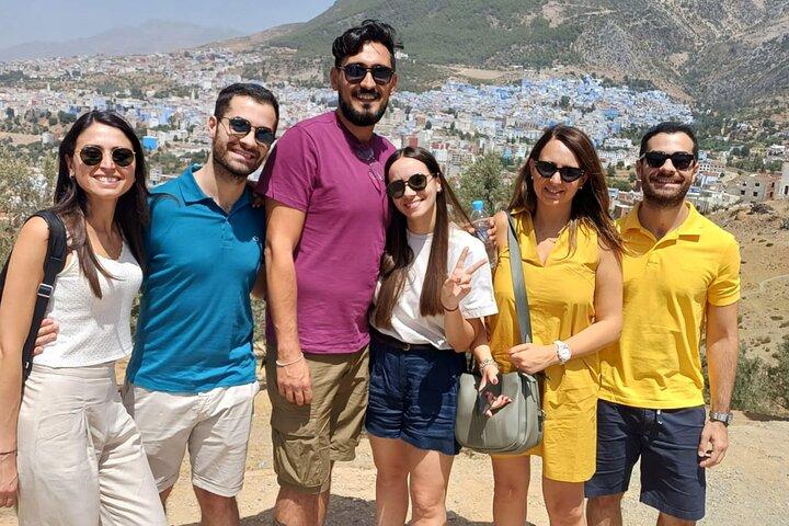 From Tangier Private Visit to Chefchaouen and Drop off in Fes