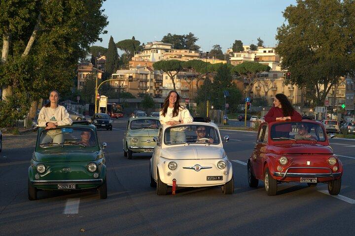 Rom Private Fiat 500 Tour : Highlights der Stadt und lokale Verkostung
