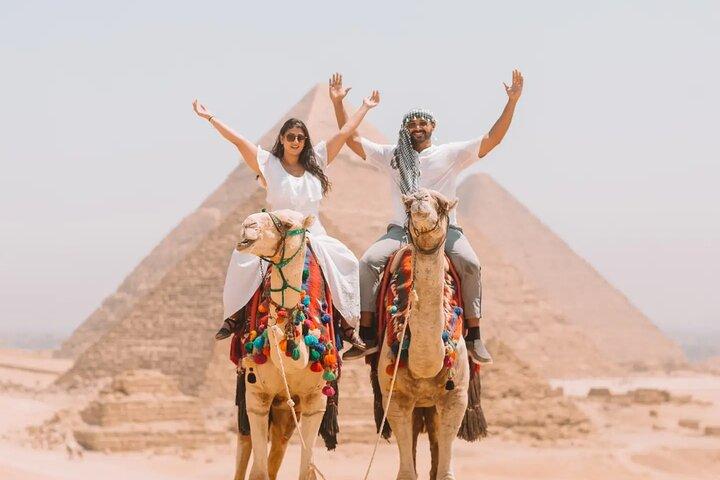 Gizeh, Sakkara & Memphis: Visite privée de 8 heures avec promenade en chameau