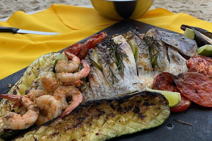 カンクン：メキシコの海鮮バーベキュー教室（現地シェフ付き）
