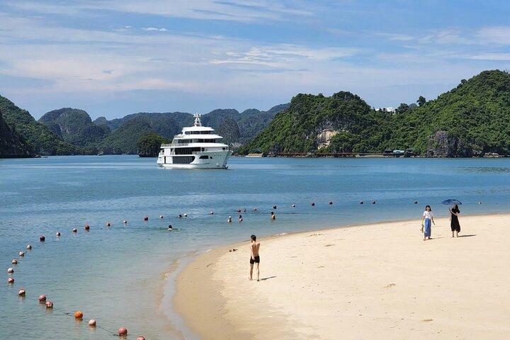 Melhor Luxo Halong Bay Embassador Cruzeiro com Almoço Buffet e Vista