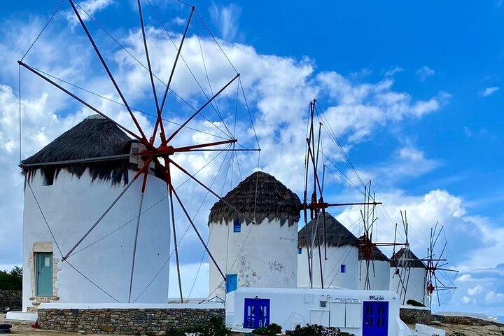 Hemligheter av Mykonos privat rundtur inklusive Town natursköna platser