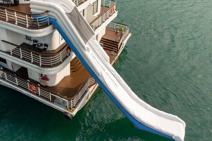 ハノイ発アンバサダー5スタークルーズトップハロン湾日帰りツアー