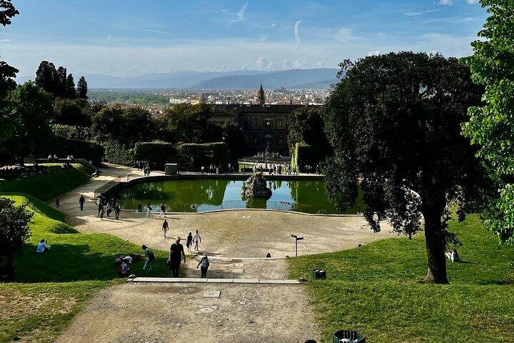 Florence Pitti Paleis en Boboli Tuinen Wandeltocht