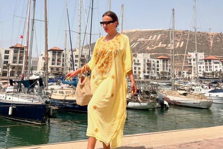 Marrakech: Excursión de un día al parque de cocodrilos de Agadir, teleférico y diversión en la playa