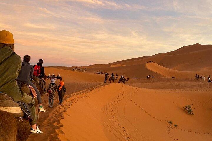 2Days Desert Trip from Marrakech to Merzouga & back or end-up Fes