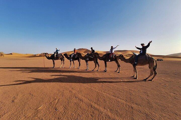 2Days Desert Trip from Marrakech to Merzouga & back or end-up Fes