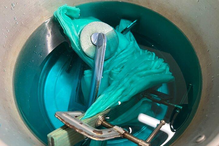 Kurs zum Binden von Itajime-Shibori-Schals