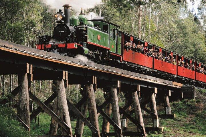 Excursion d'une journée à Puffing Billy Train et Phillip Island Penguin Parade