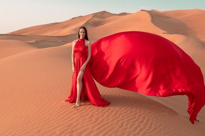 Vliegende jurk Dubai Fotografie