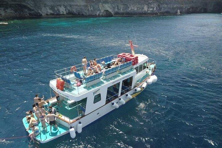 Båtkryssning runt Comino/Blue Lagoon & Gozo