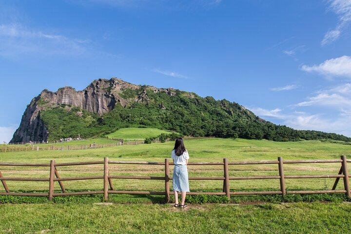 Tour privato personalizzabile dell'isola di Jeju di un'intera giornata