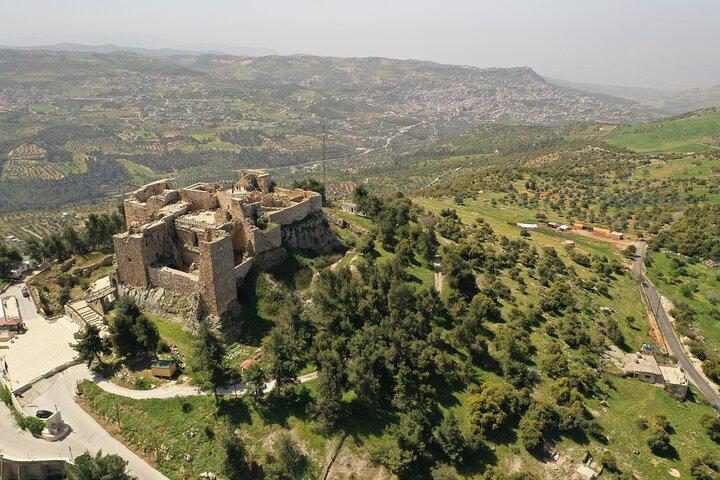 Excursión en chofer privado de día completo : Jerash, Castillo de Ajloun & Umm Qais