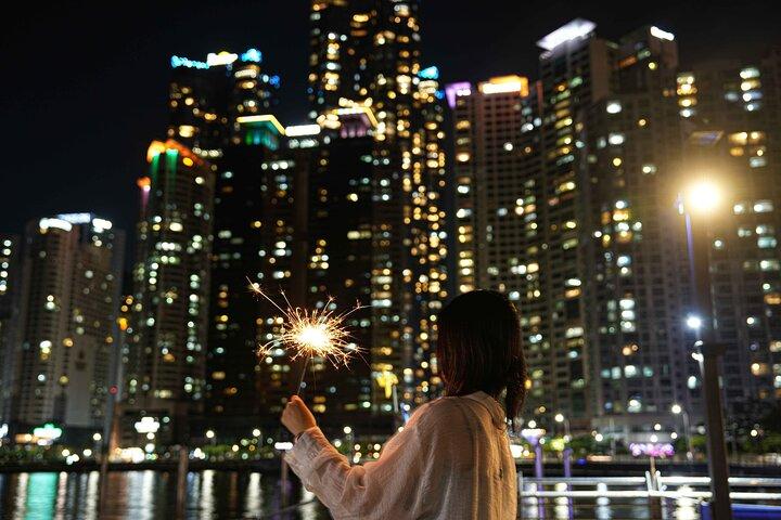 Excursión nocturna a la cápsula del cielo de Haeundae y Busan desde Busan