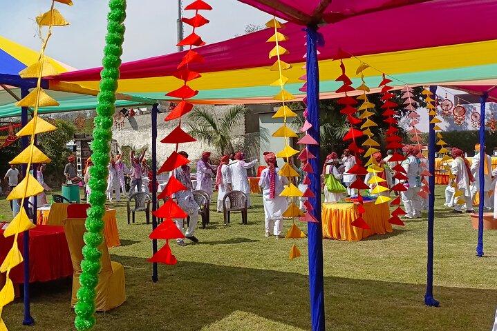 Celebrazione del Festival Holi al Diggi Palace Jaipur
