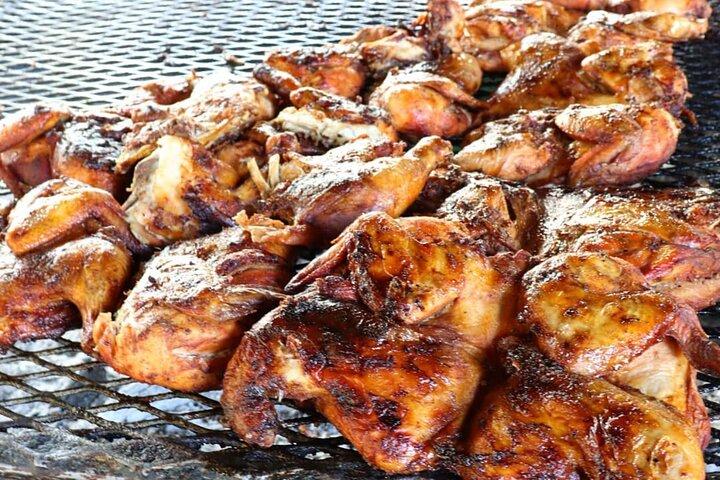 竹筏流しとジャークチキンストップとお土産ショッピング