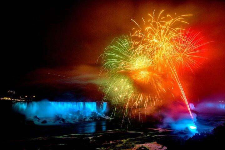 Niagara Falls Nightlight Experience com fogos de artifício (US Side)