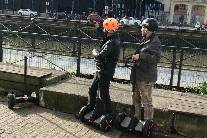 Usædvanlig og økologisk tur i Segway og elektrisk cykel i Bayonne