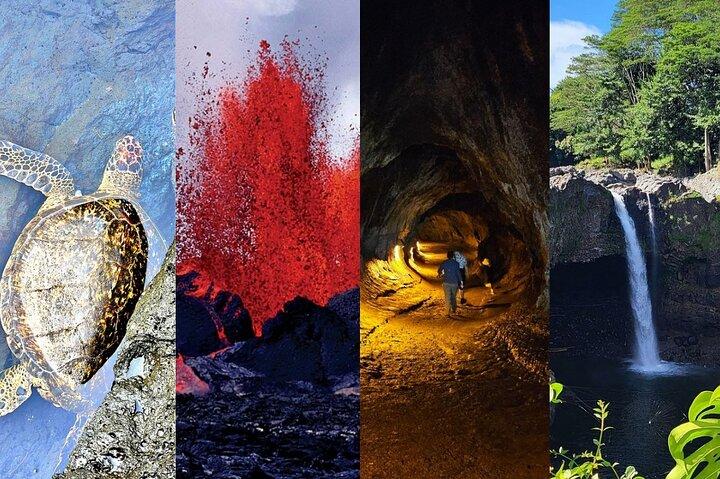 Hawaii Vulcani, Cascate, Spiagge e Hilo Highlights Day Tour